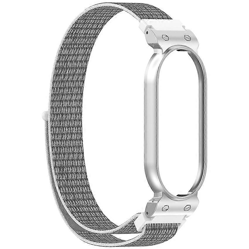 Nylon Magic Loop Strap Band Accessories for PLAUD Notepin Ai/NotePin S Ai Silver