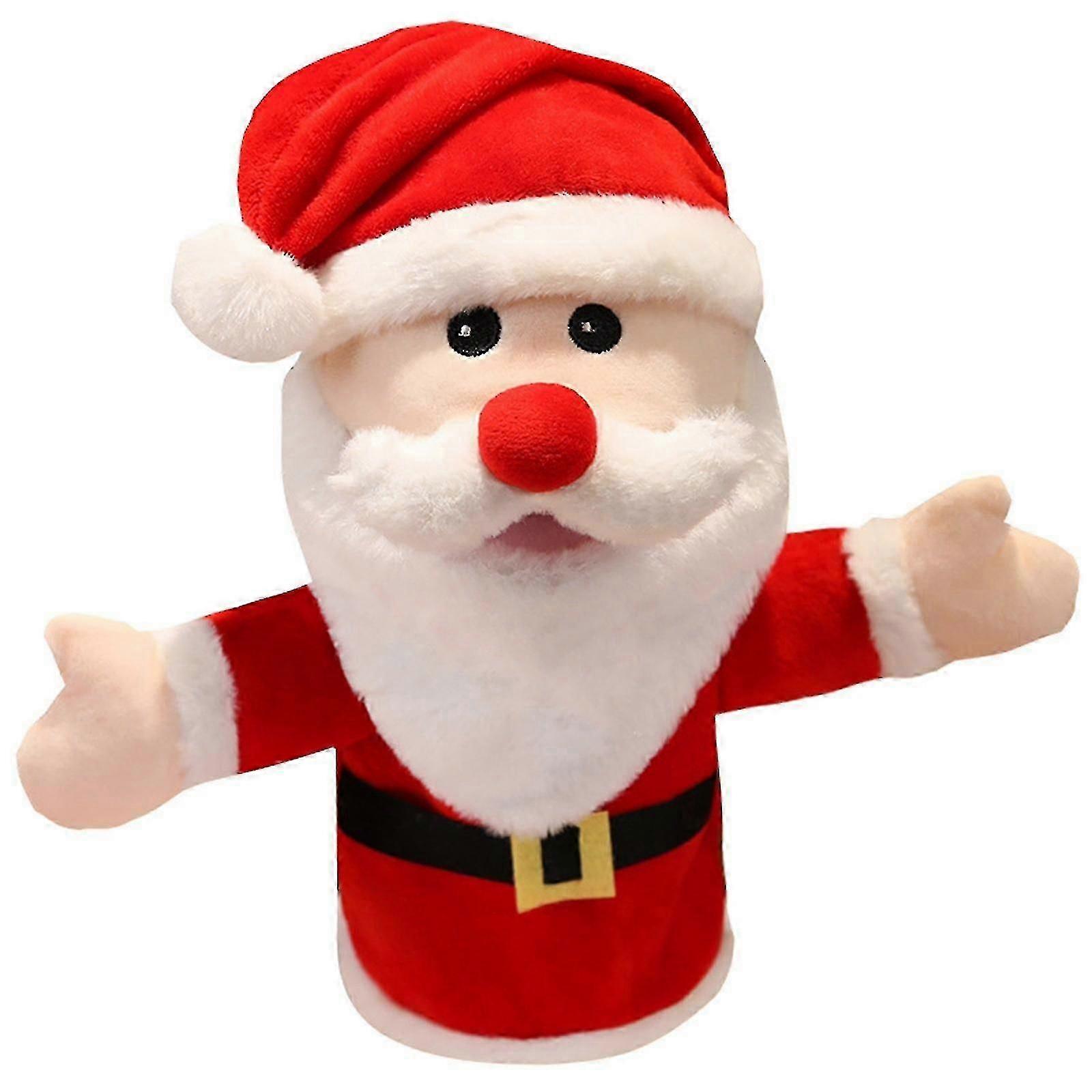 Santa Claus hand puppet, 40 cm, cute design to cultivate interactive creativity
