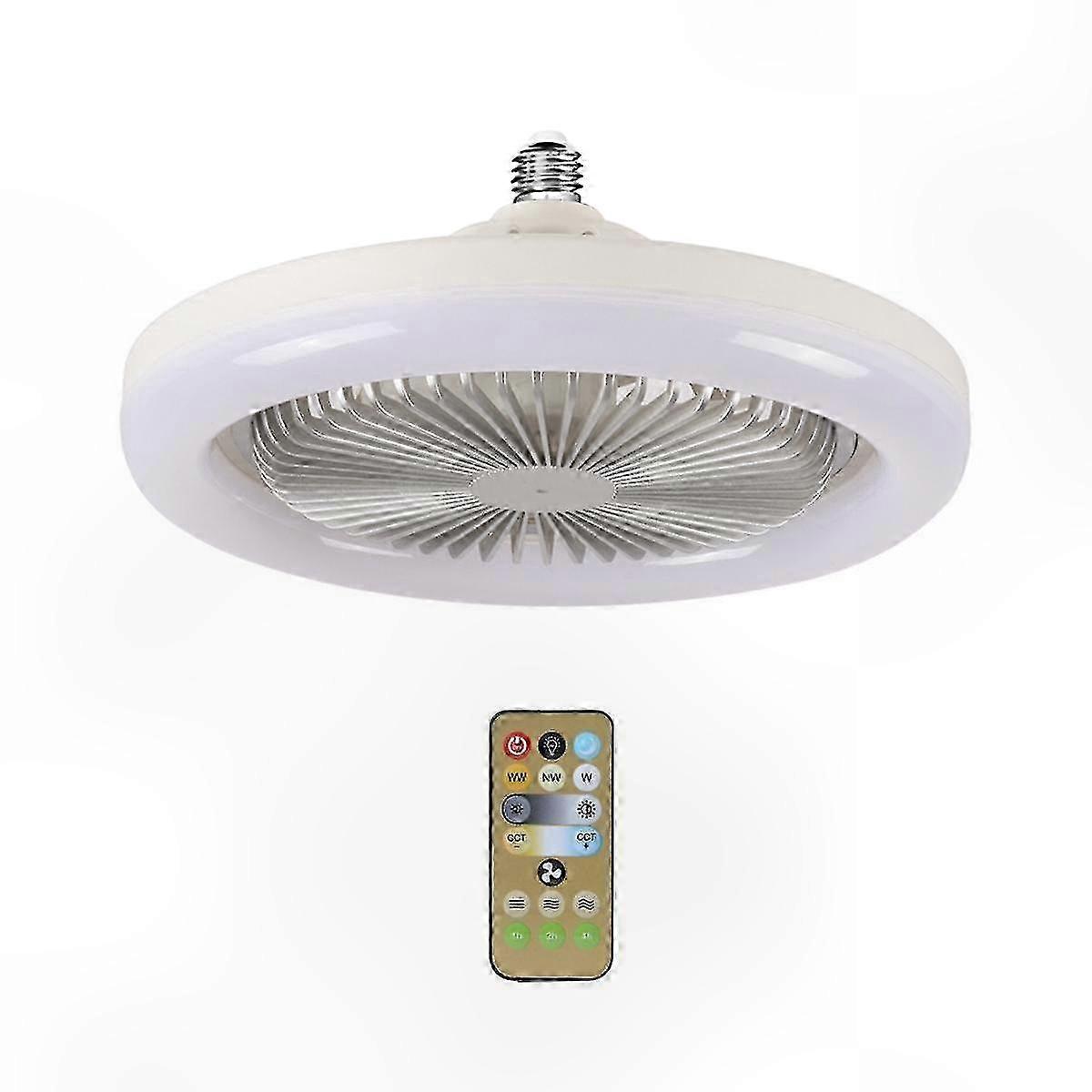 Ceiling Fan with E27 Remote Control for Bedroom Lighting and Comfort