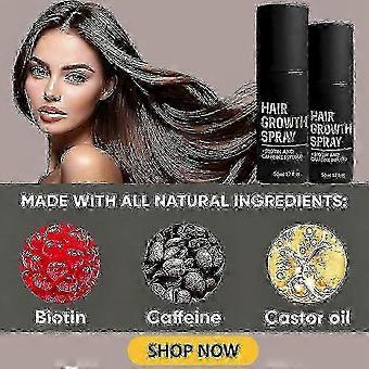 1x HaloGrow ​​Hair Growth Spray with Biotin & Caffeine - Fast-Acting Hair Regrowth Treatment for Thinning Hair in Men & Women