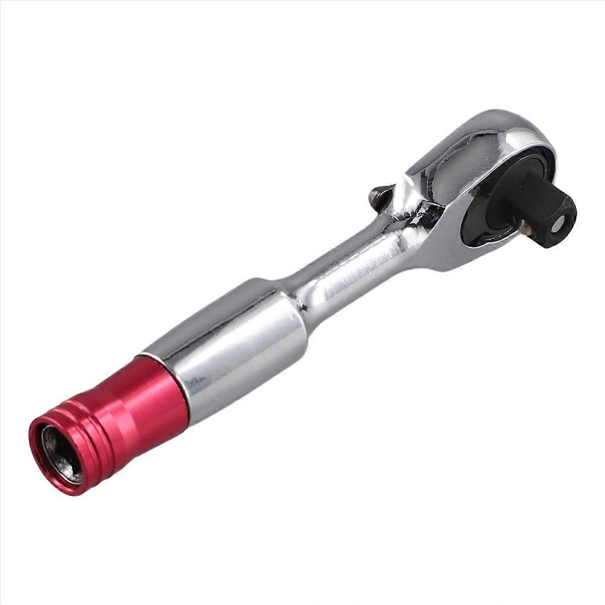 2-In-1 Mini Hex Wrench Hand Sockets Ratchets 1/4 Wrench Set