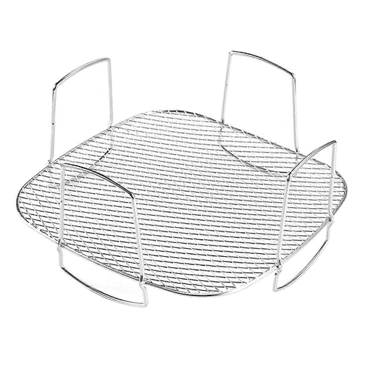 Air Fryer Rack Stainless Steel Stackable MultiLayer Cooking for Grilling Baking Dehydrating