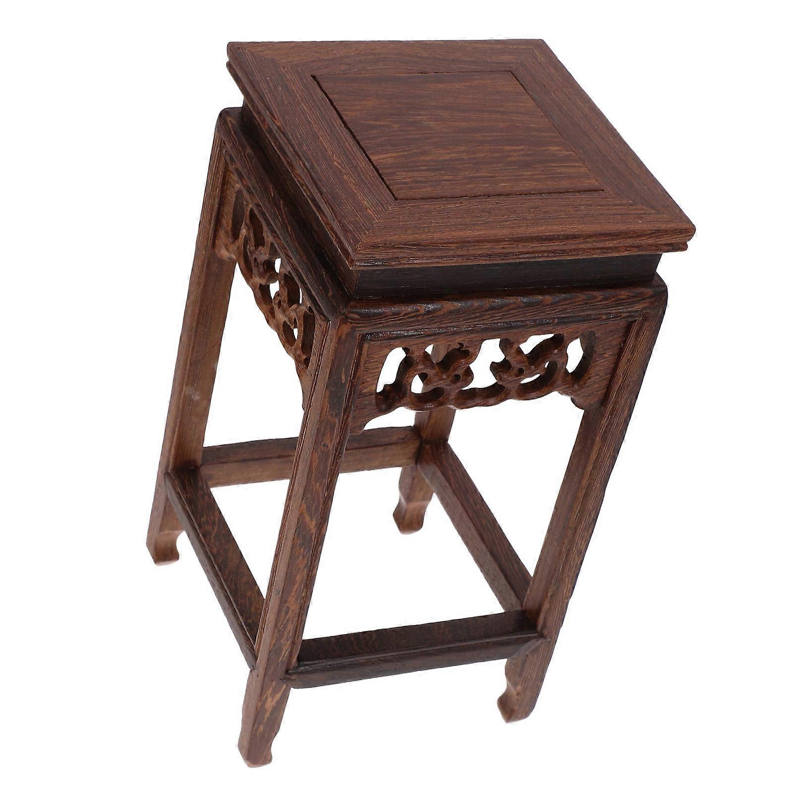 Wooden Riser Stool for Decoration One Step Stool Crafted from Wood
