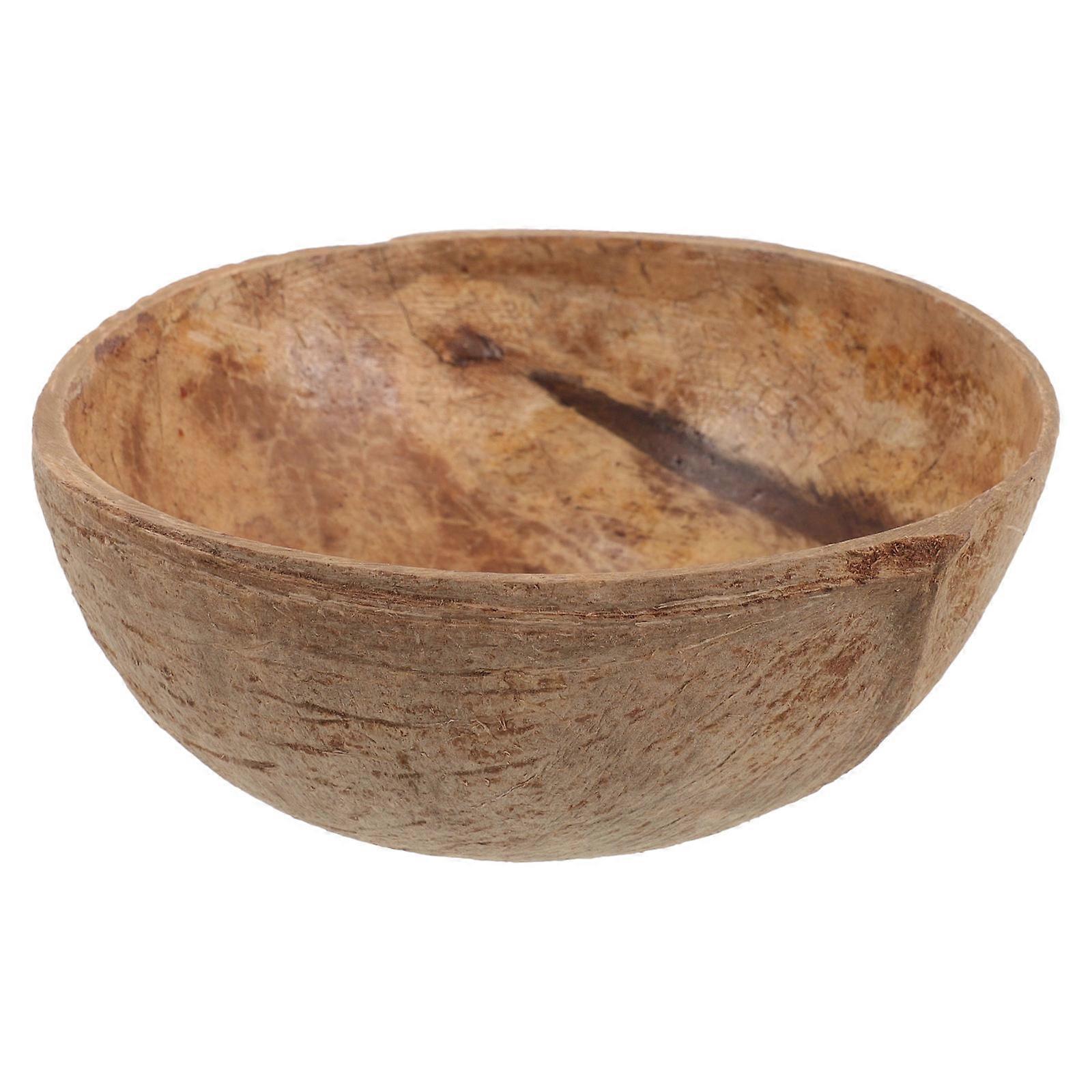 Coconuts Shell Candle Bowl for Scented Candle Use in Light Brown