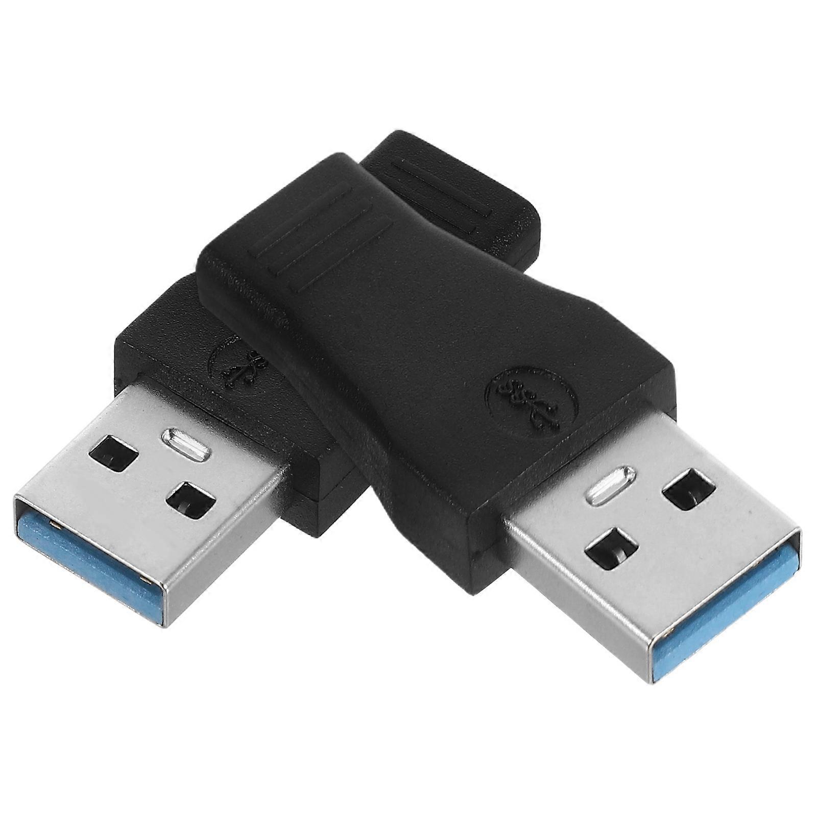 USB Adapter Type-C Converter for USB 3.0a Data Transfer 2Pcs Black