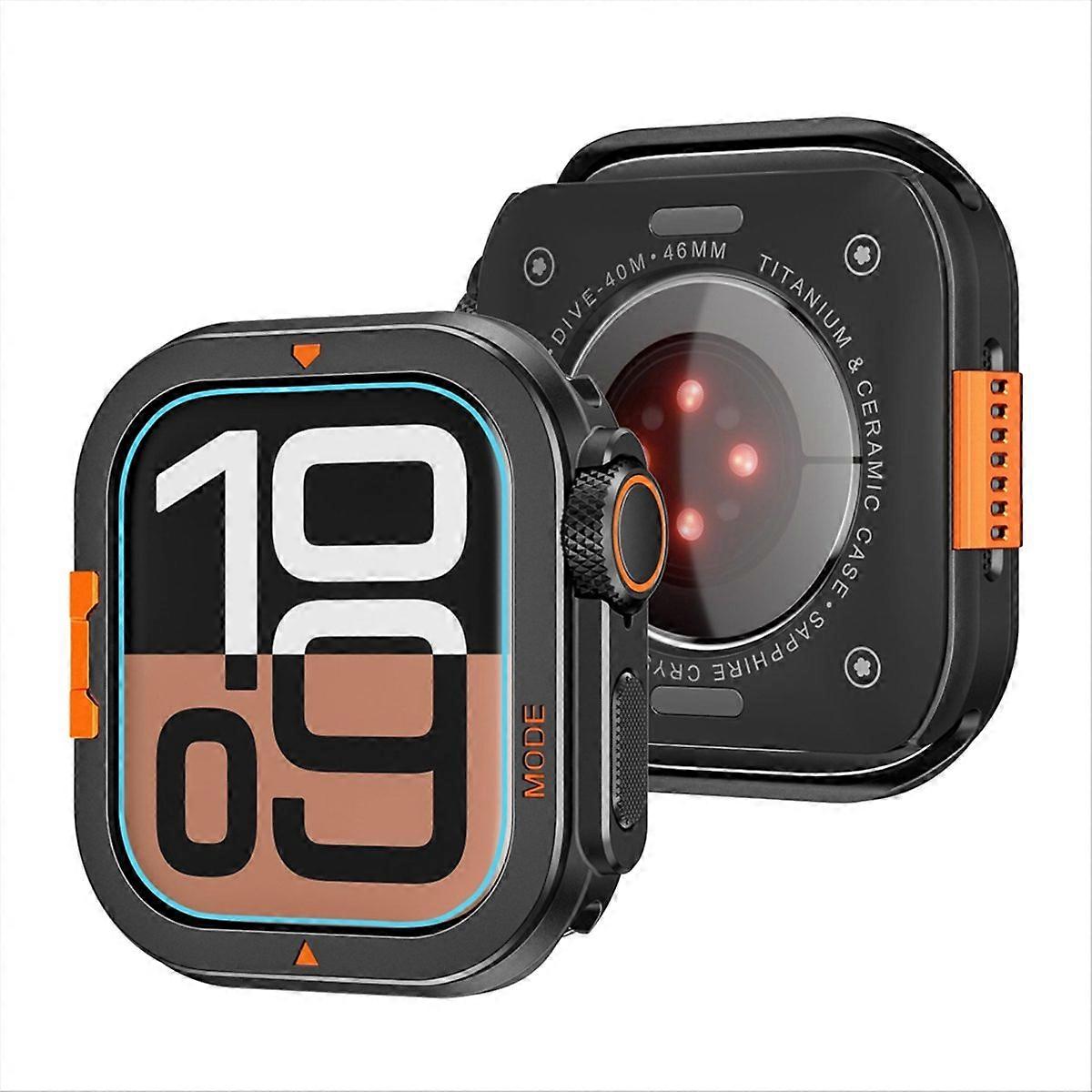 Metal Case for Series 10 46mm Protector Case Black