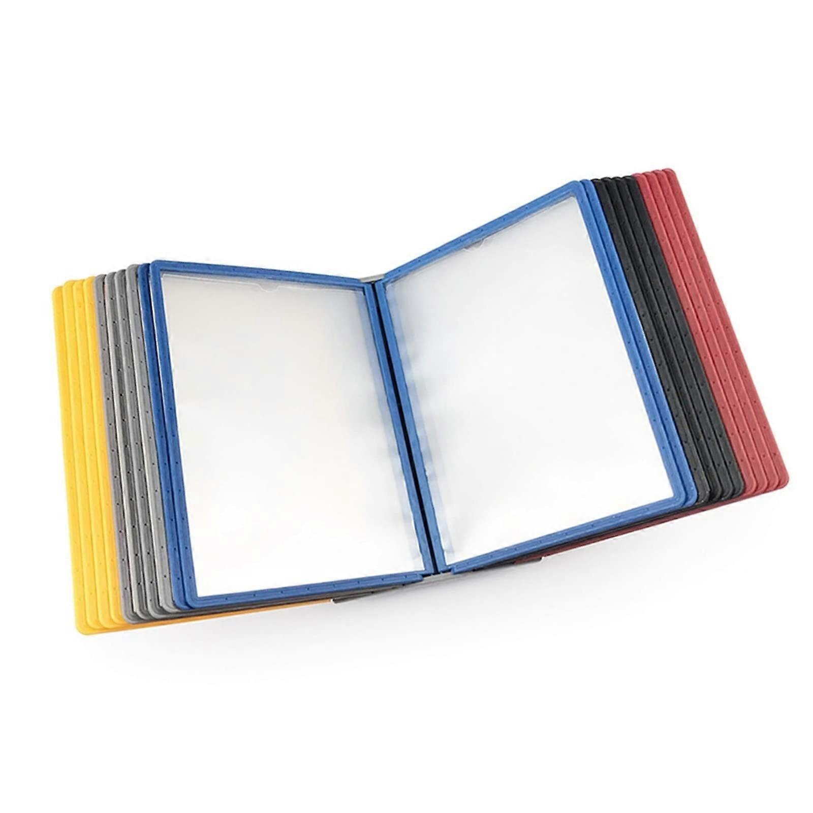 Wall Mounted Filing Cabinet, 20 Page Waterproof DirtProof LooseLeaf Document Display Rack