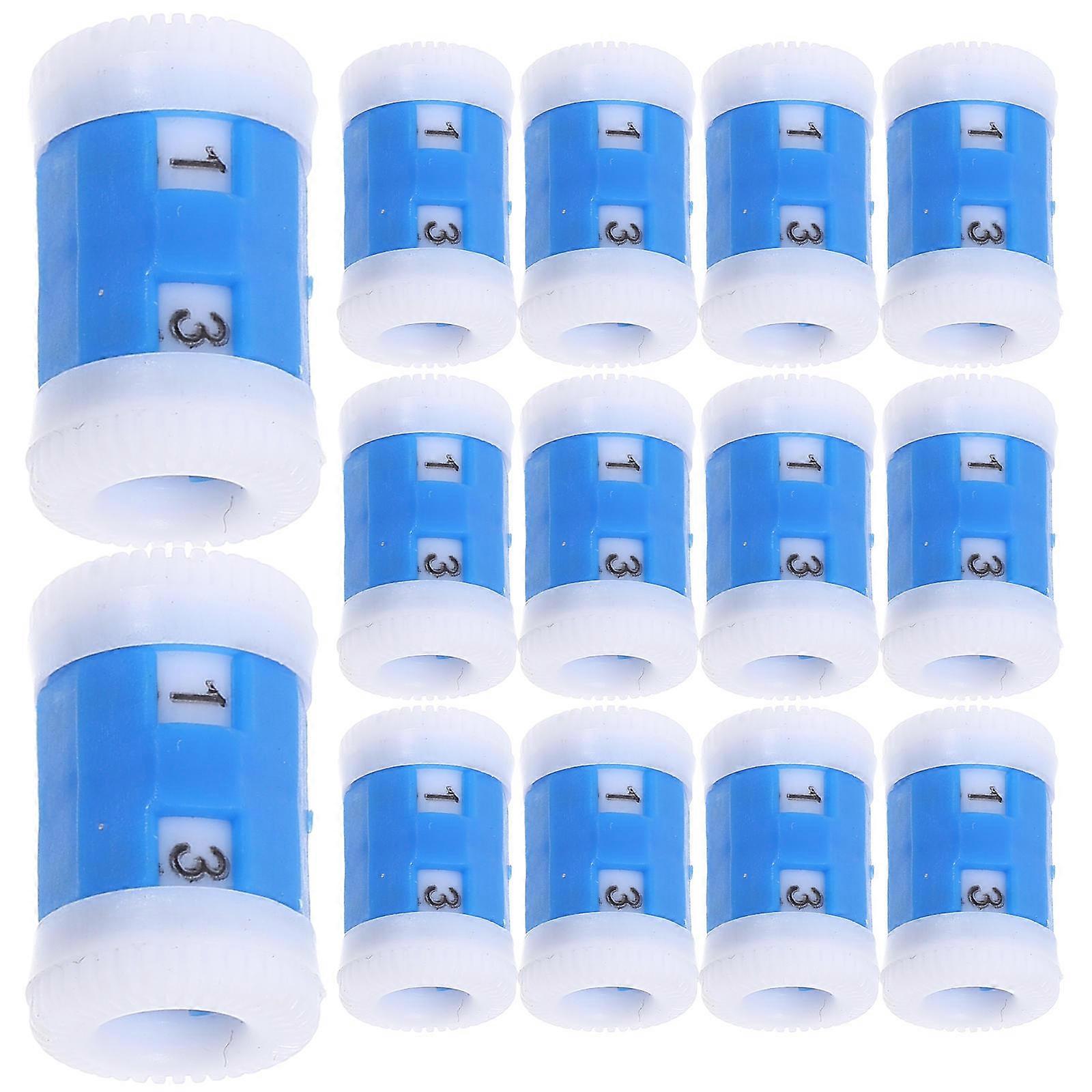 Knitting Use Blue 20Pcs Stitch Counter for Smooth Crochet Process