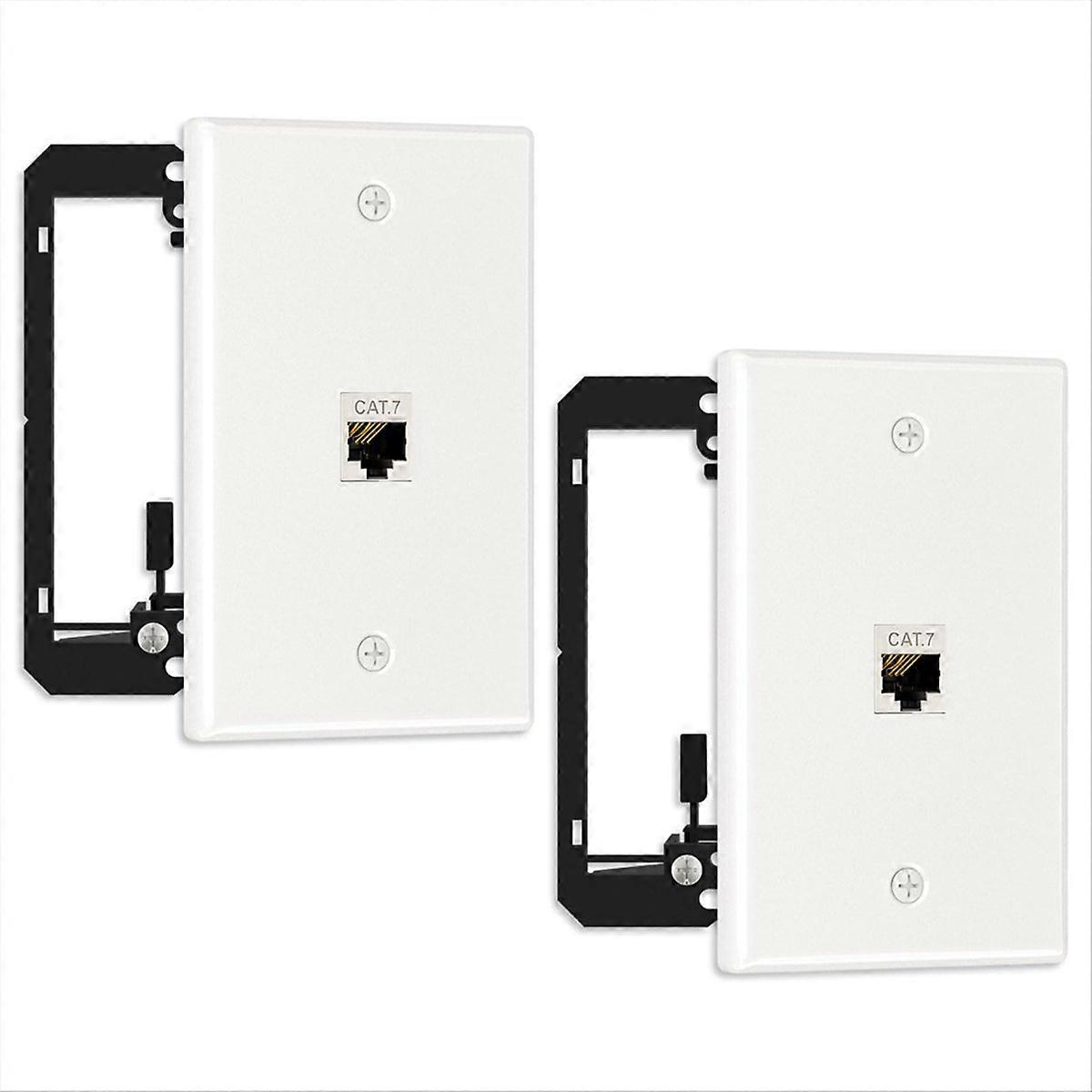 2 Pack Ethernet Wall Plate, 1 Port Wall Plate