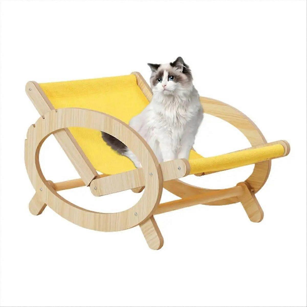 Elevated Pet Bed Chair Cat Sleeping Climbing Frame Chair A