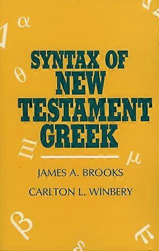 Syntax des griechischen neuen Testaments