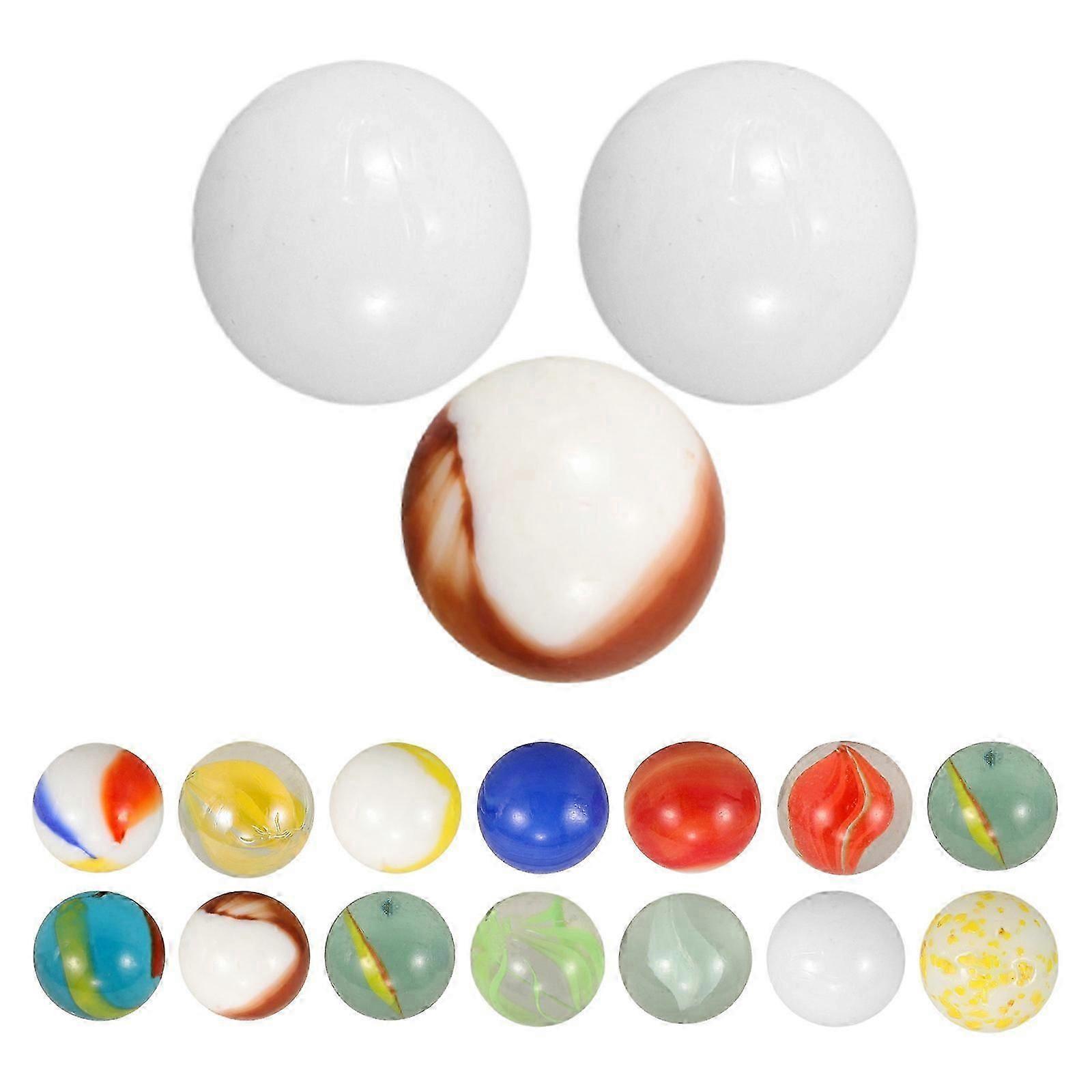 60Pcs Decorative Glass Marbles Set for Play