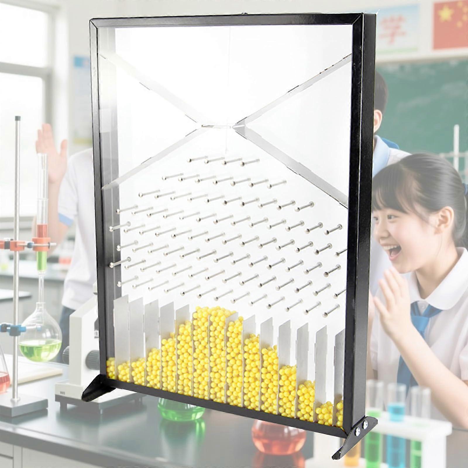 Galton Board Probability Demonstration Model with Divider and Base for Interactive Learning Experience