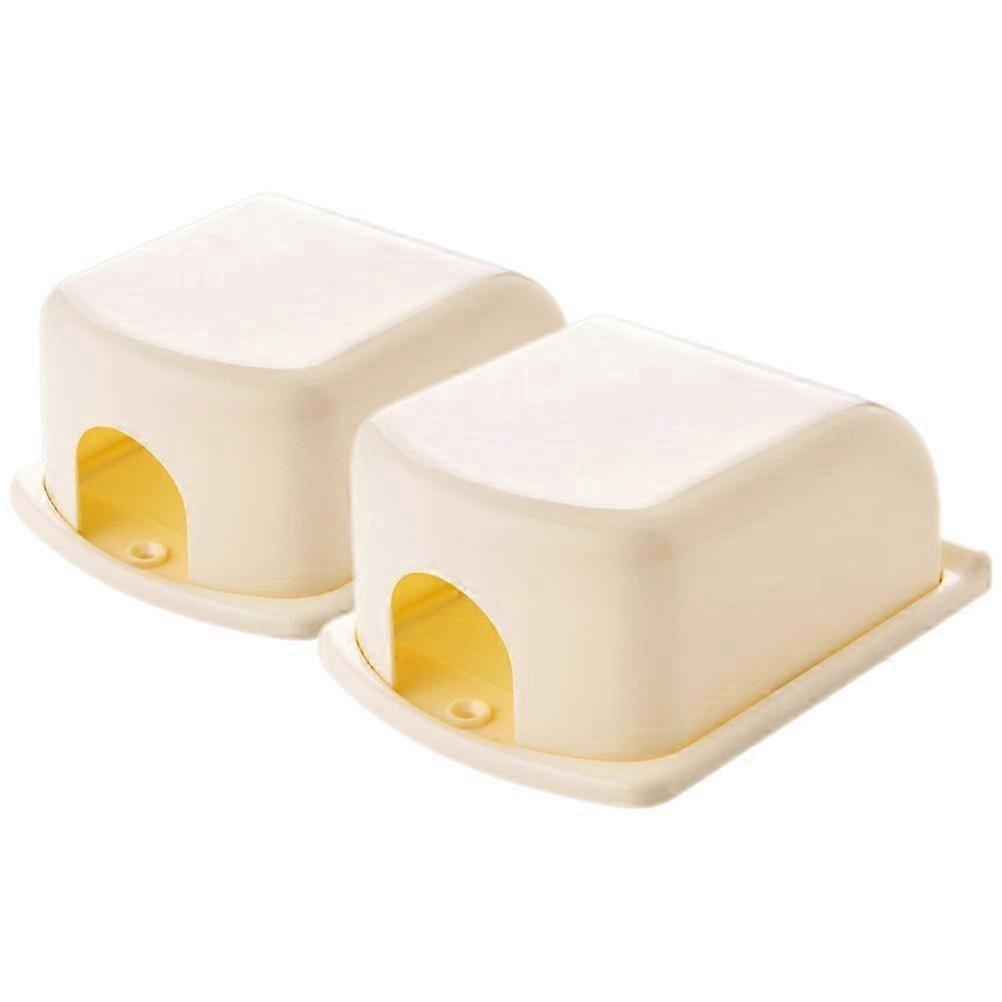 2pcs Safe Indoors Wall Socket Cover Anti electric Socket Protector