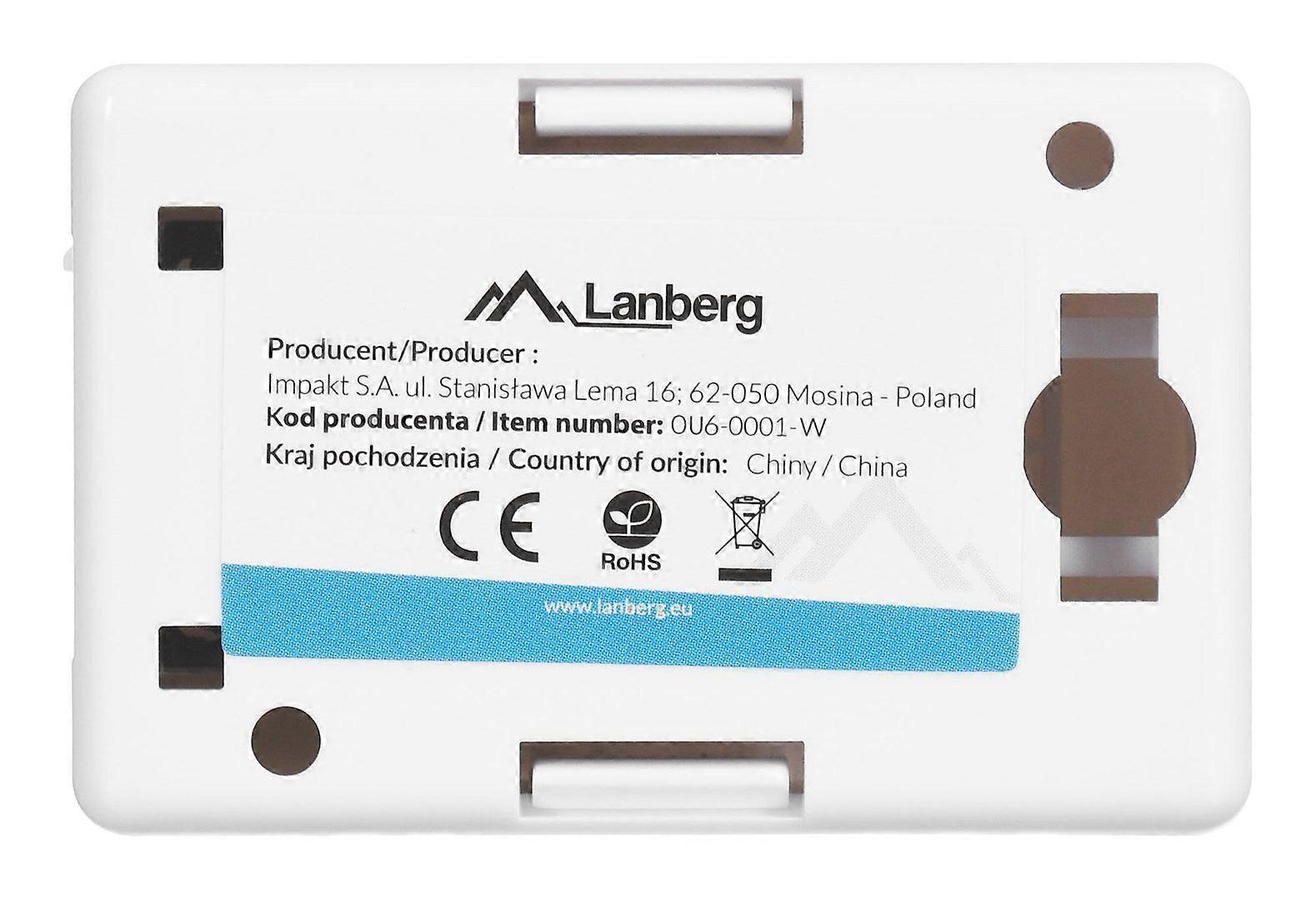 Lanberg Surface Mounting Socket Cat.6 1xrj45 White