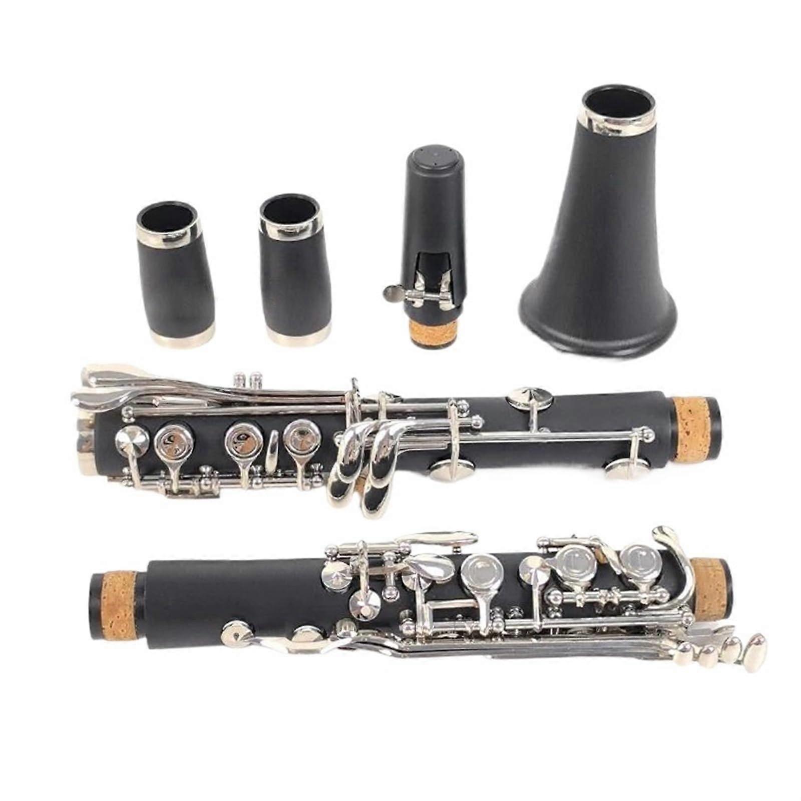 Bb Clarinet for Beginners 17 Keys Durable Bakelite Construction with Consistent Tuning Response