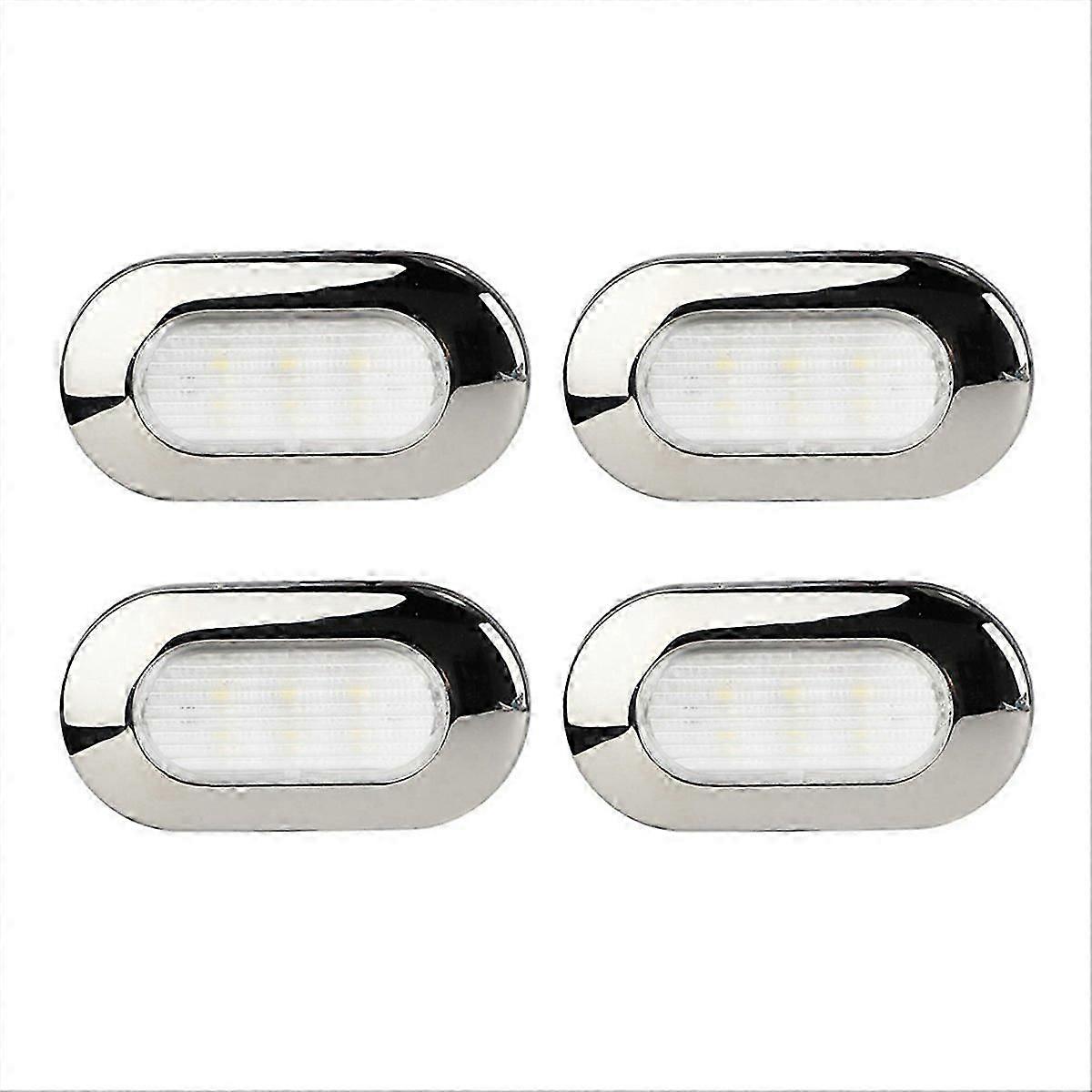 4PCS LED Courtesy Light Step Lights Accent Utility Lighting Mounted