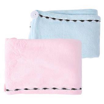 Long Hair Shower Caps Microfiber Hair Dry Wraps for Bath Use 2Pcs