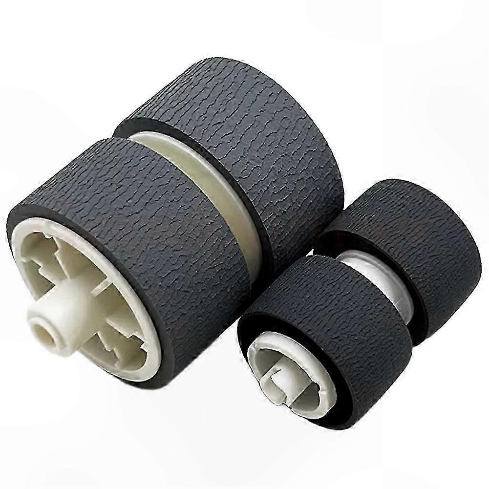 Roller Tire Kit for Document Scanners, Replacement Pickup and Separation Rollers, Compatible with Various Office Models