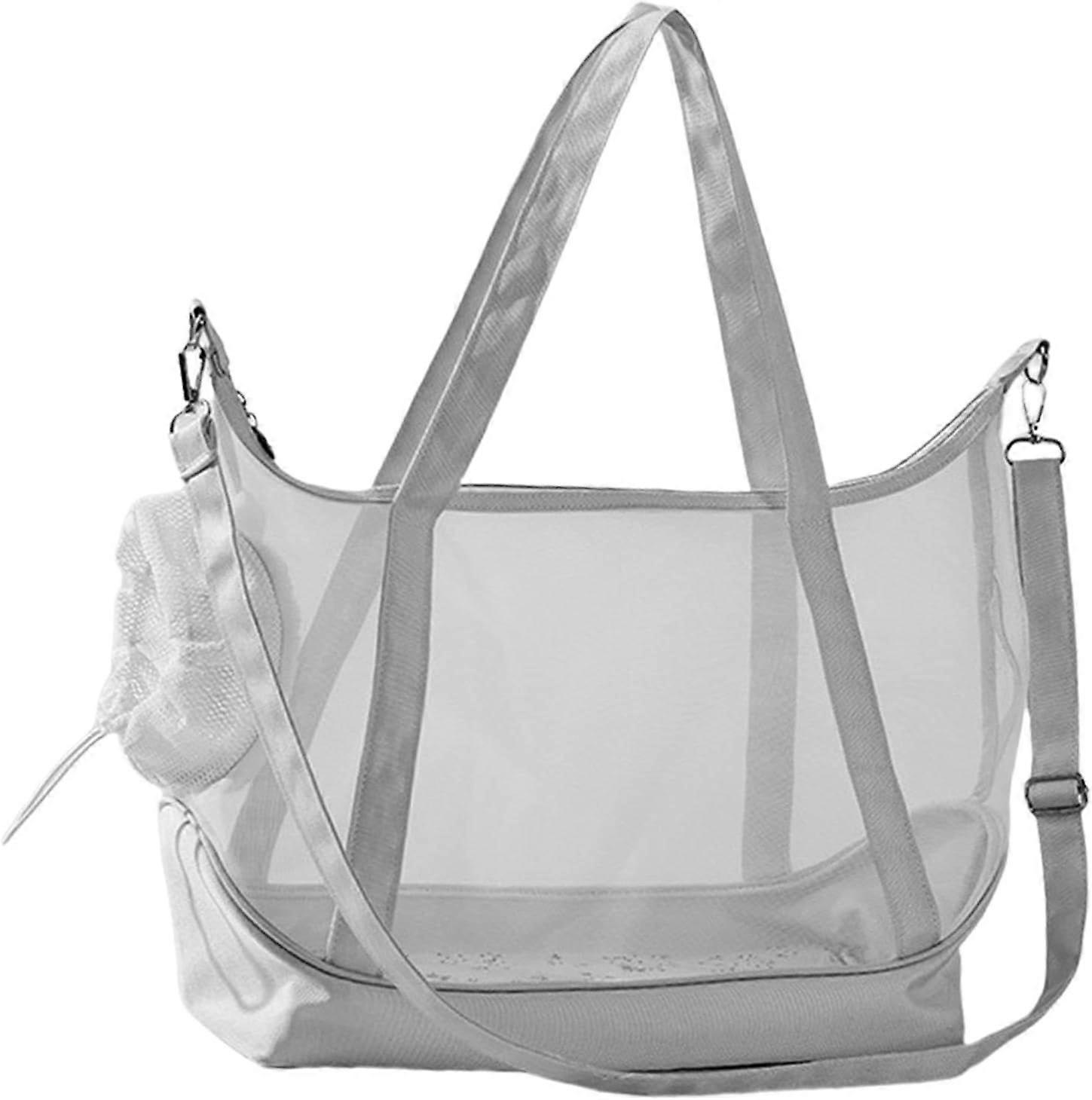 Breathable shoulder bag for transporting pets