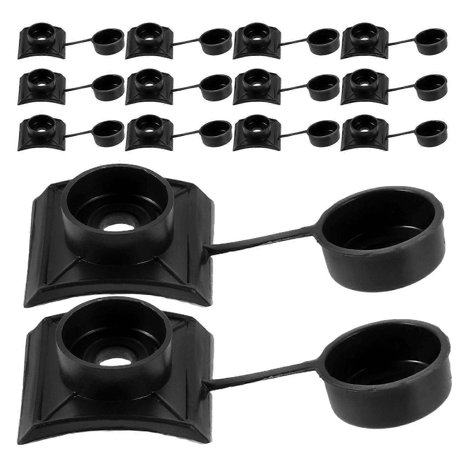 Quick Install Waterproof Cap for Tile Using Drill Tail Screws 100Pcs Plastic