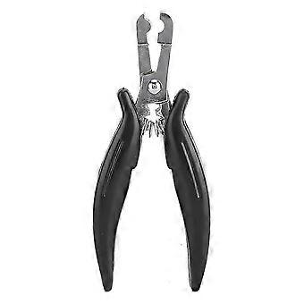 Hair Extension Pliers, Stainless Steel Non Slip Handle Hair Extension Wig Tools