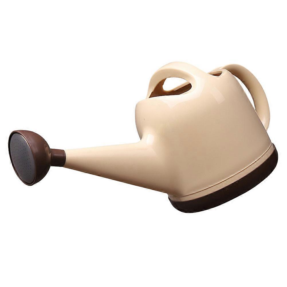 Gieter/tuinpot, 1 stuk, beige, plastic