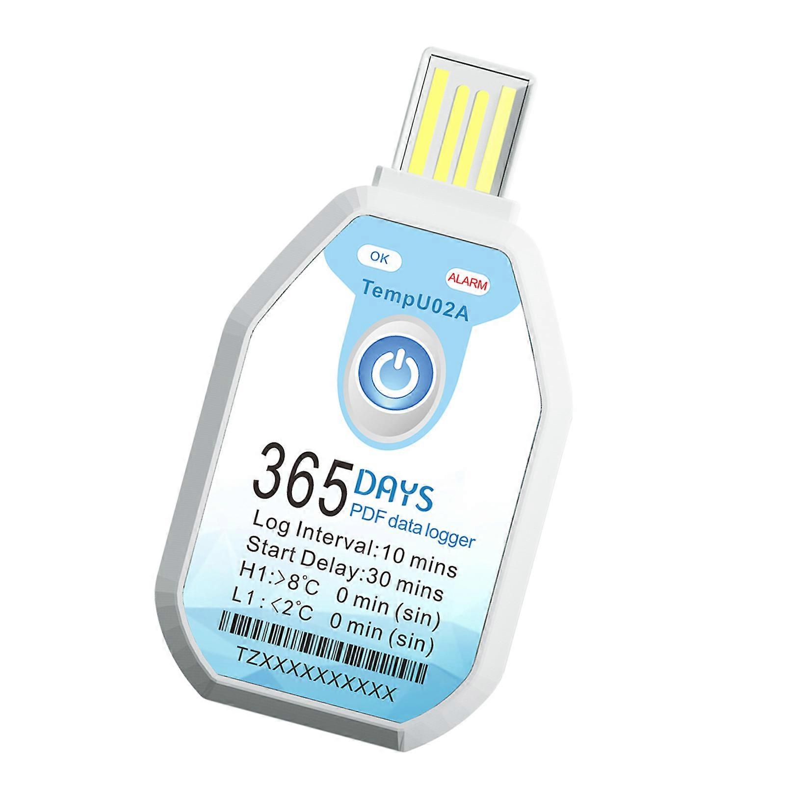 365 Days Disposable Temperature Data Logger Temperature Recorder With USB Interface 68000 Points Multicolor