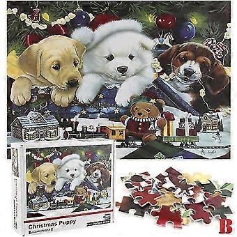 1000pcs Christmas Elements Thickened Puzzles Unique Cut Interlockings Pieces Jigsaw Collection For Adult-nbh