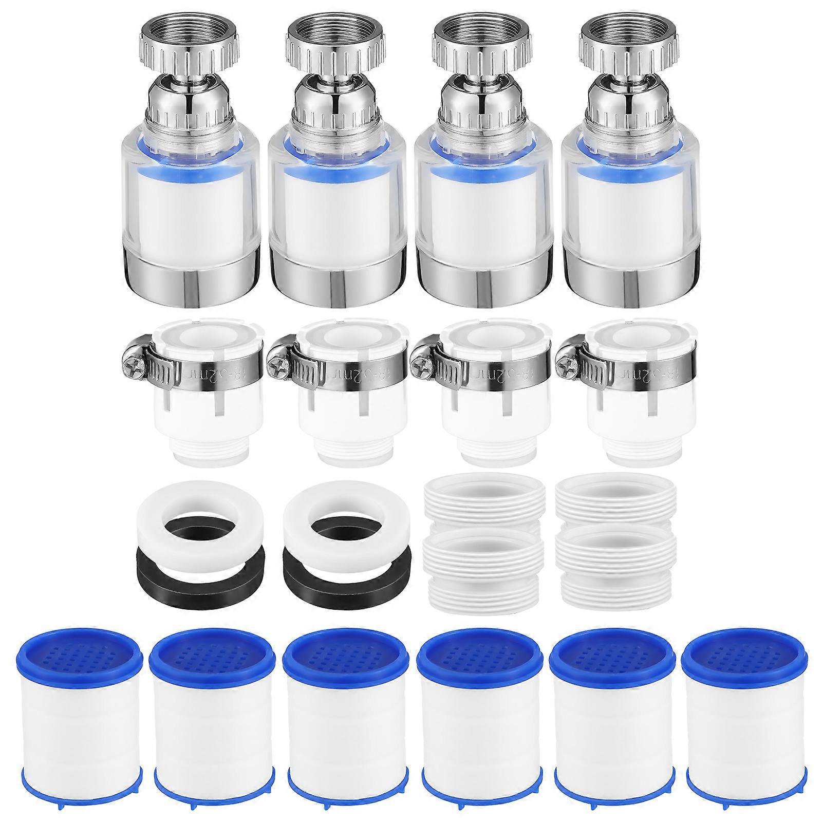 Water Filter Sink Splash Filter Rotatable Tap Extender Universal 1Set