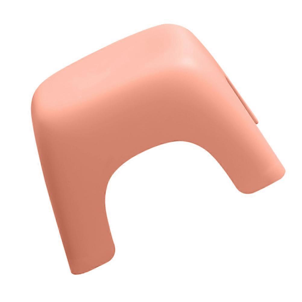 Kids Plastic Stool Non-Slip Stool for Home Use Pink Stackable