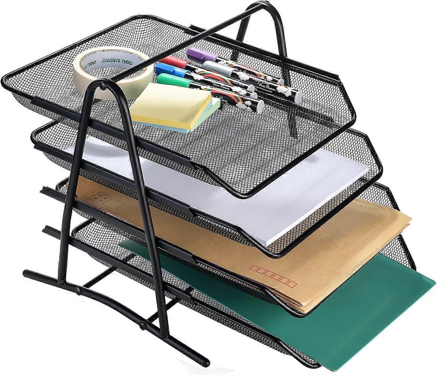 Iron network four -layer file rack bookshelf multi -layer shelf