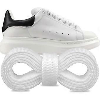 Alexander McQueen Replacement Shoelaces 45Inch White Flat Sneaker Laces