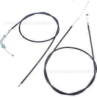 Compatible with Mini motorcycle/bicycle two-stroke 49CC 60CC 80CC corner throttle cable clutch cable pull cable pull cable (59 inches)