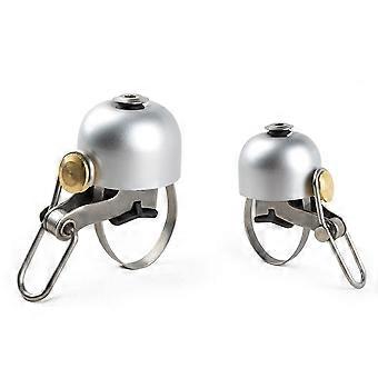 Ding Bell Bike Horn for Cycling Handlebar 2Pcs Safety Loud Silver Ring Bells