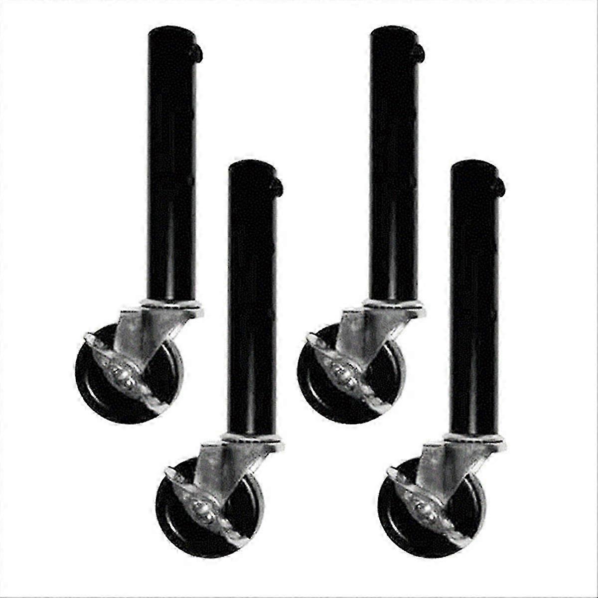 Table Leg Extensions with Castors, Pack of 4, 27cm Risers