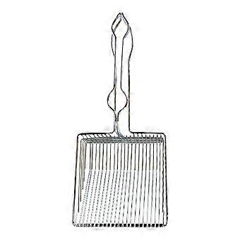Cat Litter Silver Stainless Steel Scoop for Pet Use