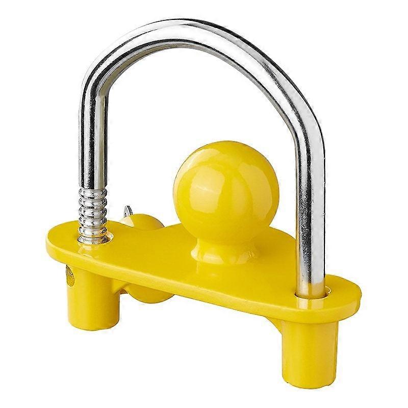 Coupling hitch lock with lock cylinder in blister