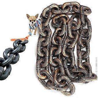 Iron Paw Chain Leash, Lightweight Big Chain Leash for Small Dog Funny, Plastic Imitating Iron Chains Looks Strong -wsx