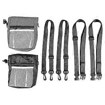 2 Pack Dog Treat Pouch, Dog Training Treat Pouch with Waist Shoulder Strap, to Wear, Easily Carries FR