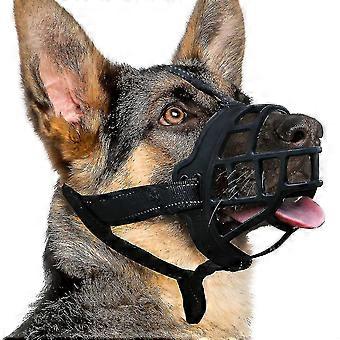 Dog Muzzle, Silicone Basket Muzzle For Small Medium Large Dogs, Soft Cage Muzzle Prevent Biting Chewing, Allow Drinking Panting