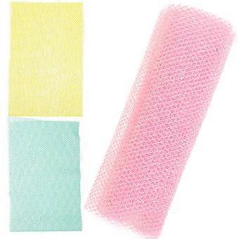 3pcs Afrikanischer Badeschwamm Peeling Duschkörper Schrubber Rückenschrubber Dusche Waschnetze