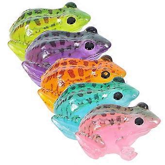 5pcs miniatura sapo resina sapo decorações pequenas estátuas sapo desenhos animados pequeno sapo decorações