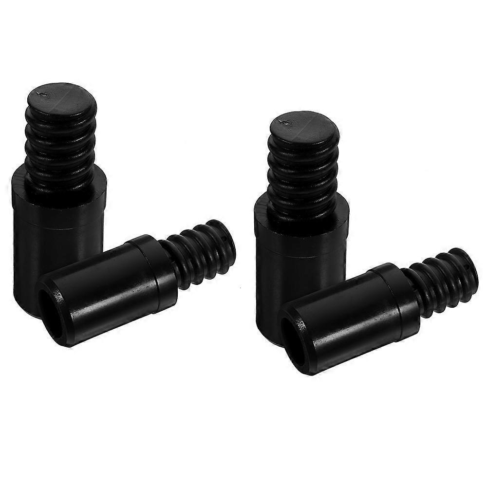 4Pcs Broom Extension Pole Adapter Tip Plastic Threaded Handle Tip Broom Repairing Threaded Tip