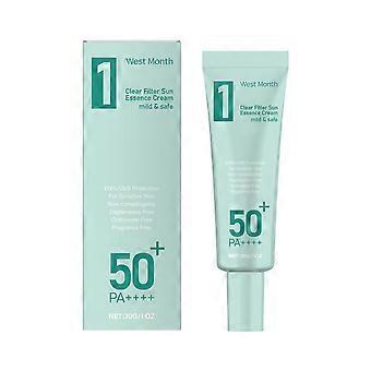 Moisturizing Sunscreen Facial Cream with Aloe & Glycerin, Mineral SPF UV Protection, Gentle for Sensitive Skin