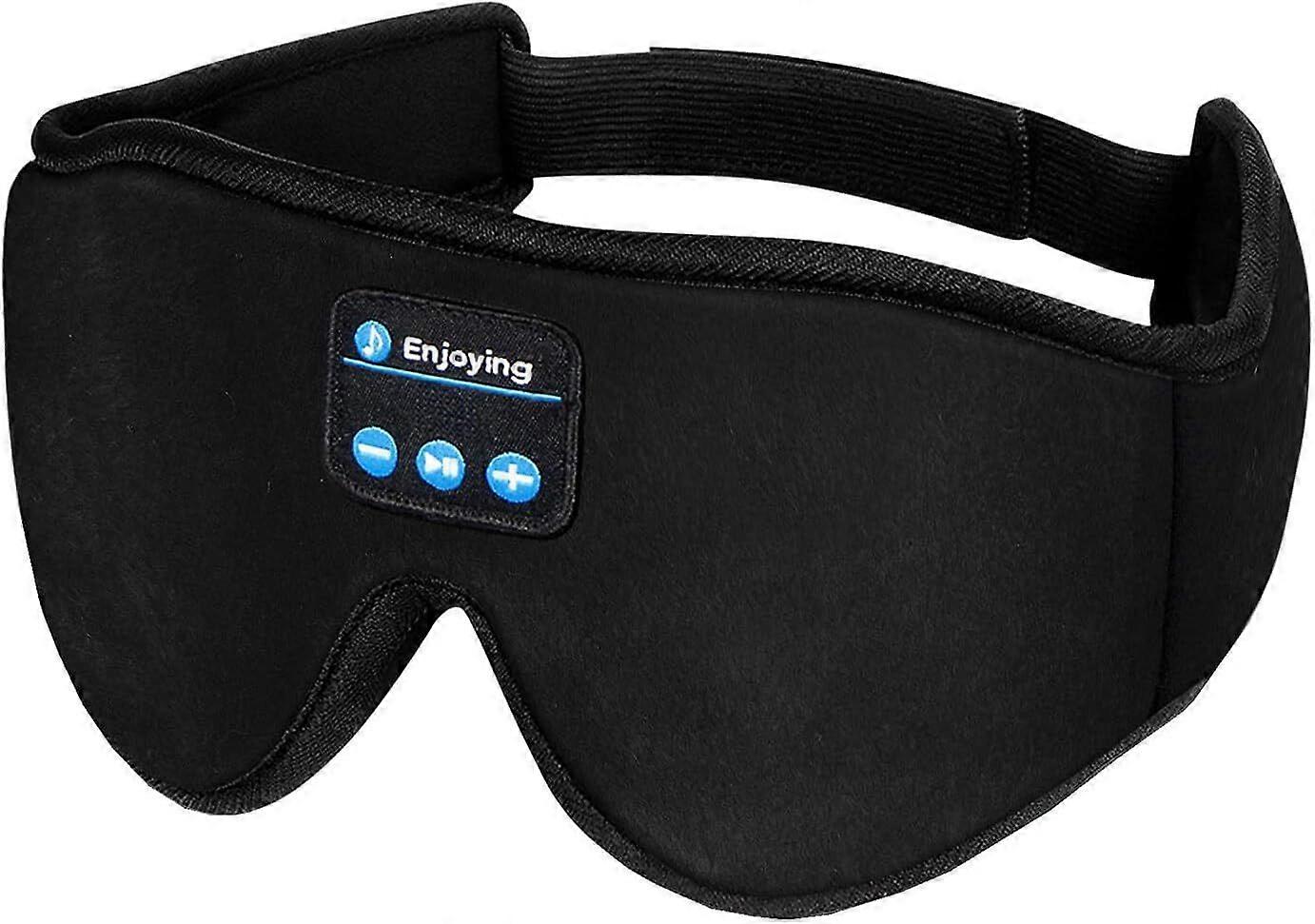 3D Bluetooth Eye Sleep Headphone Wireless Stereo Music Light Blocking Sleeping