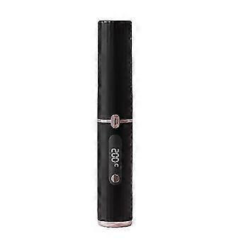 Cordless Hair Straightener Brush, Mini Ionic 450 F, 30s Heat, USB Rechargeable, Black