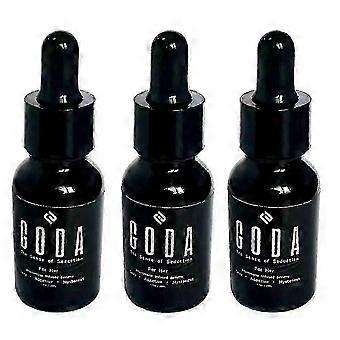 3kpl GODA for her feromonihajuvesi naisille pitkäkestoinen jasmiinilla ja ruusulla 15ml