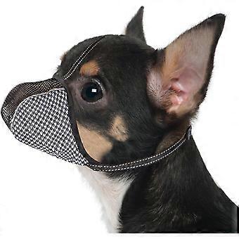 Muselière pour chien avec panier, protège-gueule pour le toilettage, les promenades et les consultations vétérinaires | Respirante, ajustable, avec possibilité de boire, réfléchissante, couverture complète, empêche les morsures et le fouissage.
