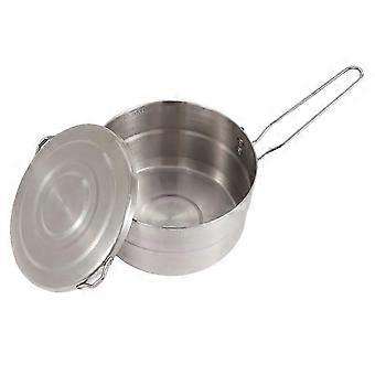 Lightweight Outdoor Cooking Pot Stainless Steel Cookware For Picnic And Hiking 30X16Cm 1Pcs